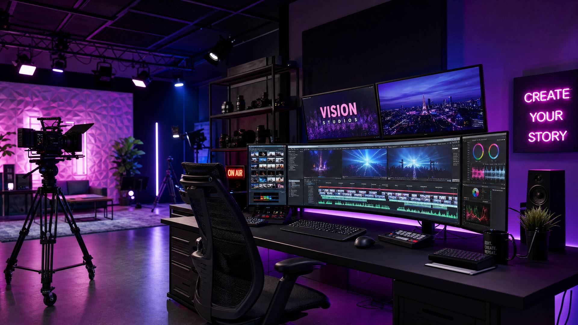 黑丝影视传媒公司门店照片